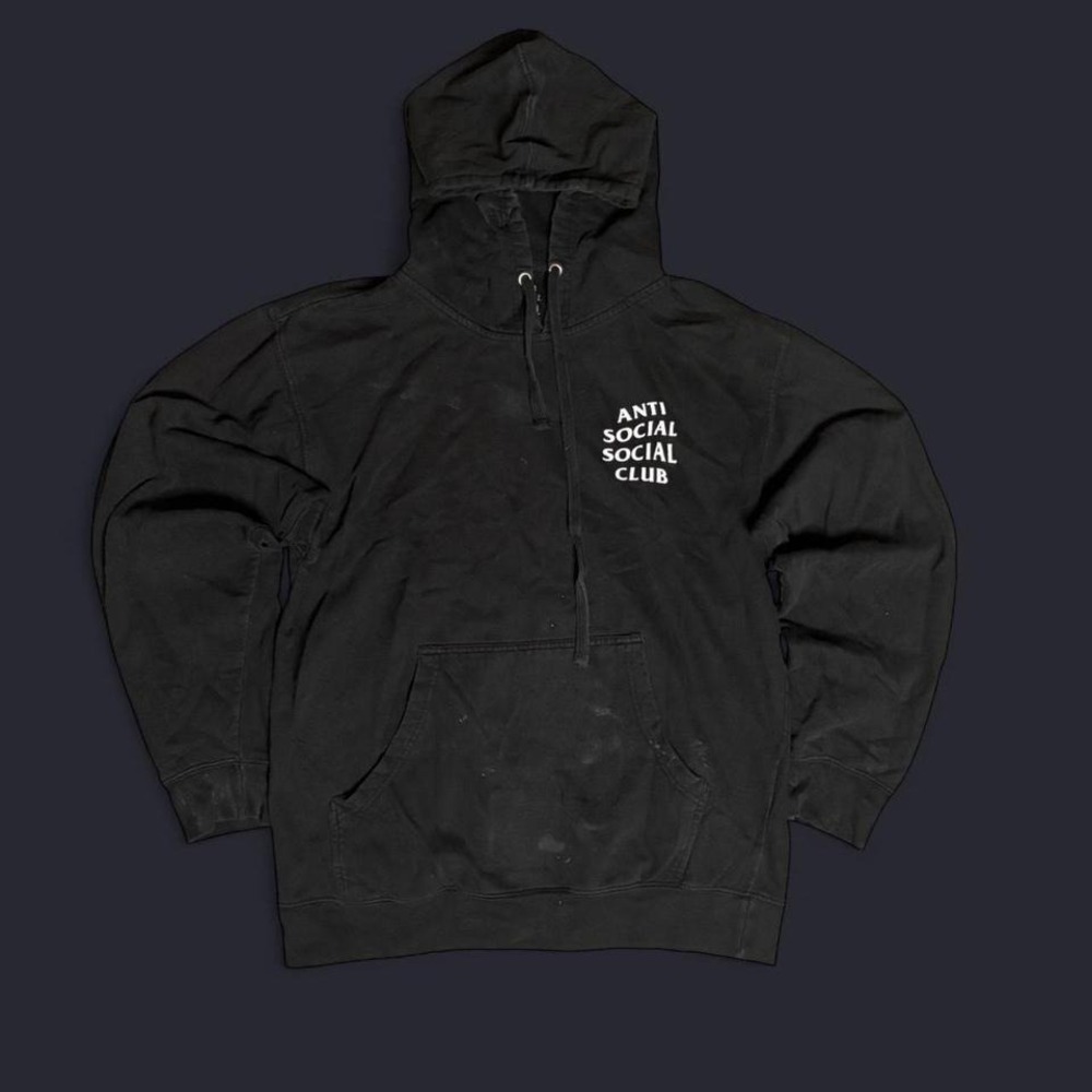 Black and white Anti Social Social Club‎ hoodie